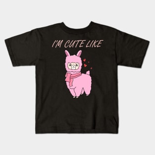 Cute Alpaca Llama Kids T-Shirt